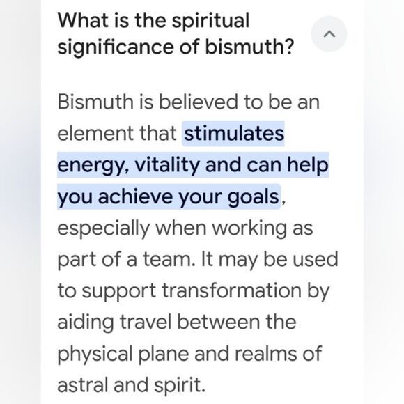 Bismuth Crystal Iridescent Rainbow Metal Jewelry Silver Vintage Natural - Picture 12 of 15